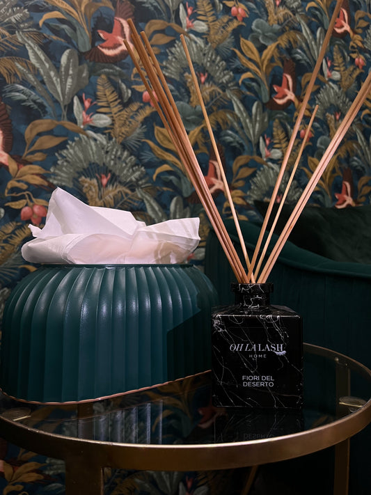 Fiori del deserto cubo di marmo con bastoncini